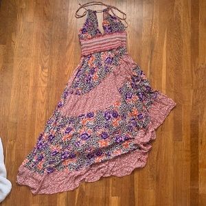 Free people floral maxi dress size M
